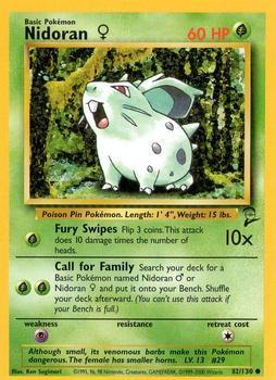 Pokémon Single Card: Base Set 2 English 082 Nidoran