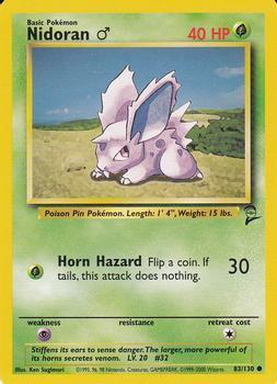 Pokémon Single Card: Base Set 2 English 083 Nidoran