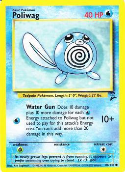 Pokémon Single Card: Base Set 2 English 088 Poliwag