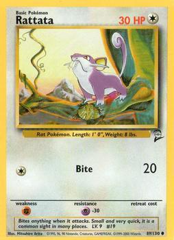 Pokémon Single Card: Base Set 2 English 089 Rattata