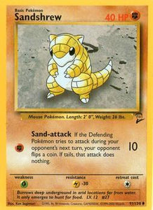 Pokémon Single Card: Base Set 2 English 091 Sandshrew