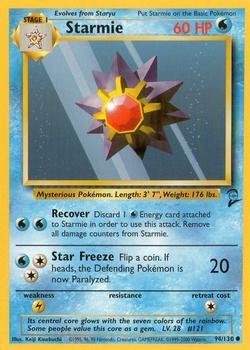Pokémon Single Card: Base Set 2 English 094 Starmie