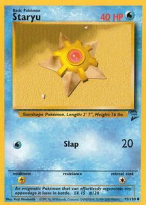 Pokémon Single Card: Base Set 2 English 095 Staryu