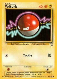Pokémon Single Card: Base Set 2 English 098 Voltorb