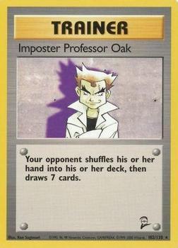 Pokémon Single Card: Base Set 2 English 102 Imposter Professor Oak