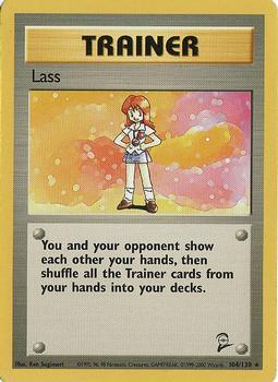 Pokémon Single Card: Base Set 2 English 104 Lass