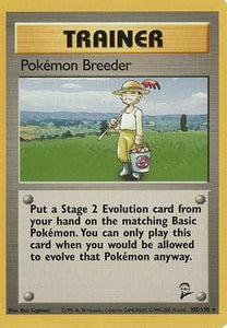 Pokémon Single Card: Base Set 2 English 105 Pokémon Breeder