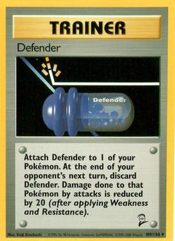 Pokémon Single Card: Base Set 2 English 109 Defender
