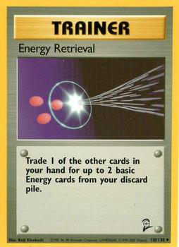 Pokémon Single Card: Base Set 2 English 110 Energy Retrieval