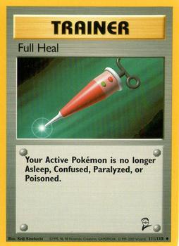 Pokémon Single Card: Base Set 2 English 111 Full Heal