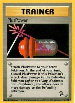 Pokémon Single Card: Base Set 2 English 113 PlusPower