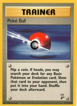 Pokémon Single Card: Base Set 2 English 121 Poké Ball