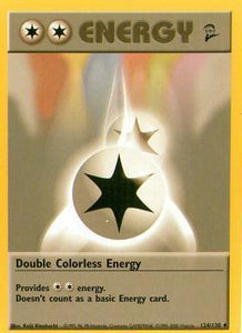 Pokémon Single Card: Base Set 2 English 124 Double Colorless Energy