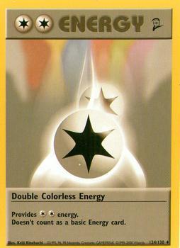 Pokémon Single Card: Base Set 2 English 124 Double Colorless Energy