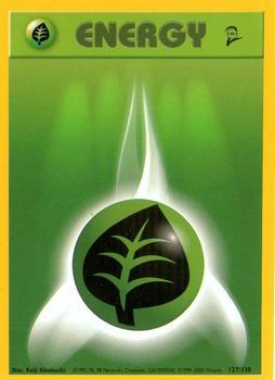Pokémon Single Card: Base Set 2 English 127 Grass Energy