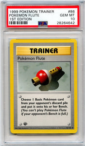 Pokémon PSA Card: Pokémon Flute - Base Set 1st Edition PSA Gem Mint 28264642