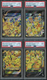 Pokémon PSA Card: 2021 Pokémon Japanese 25th Anniversary Collection Pikachu V-UNION Set of 4 PSA 10 & PSA 9