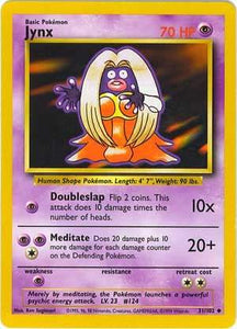 031 Jynx Base Set Unlimited Pokémon card in Excellent Condition