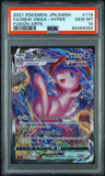 Pokémon PSA Card: 2021 Japanese Sword & Shield Fusion Arts Mew VMAX 119 PSA 10 Gem Mint 64464050