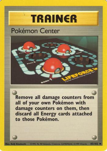 085 Pokémon Center Base Set Unlimited Pokémon card in Excellent Condition