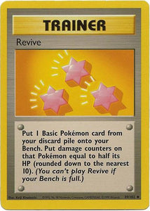 089 Revive Base Set Unlimited Pokémon card in Excellent Condition