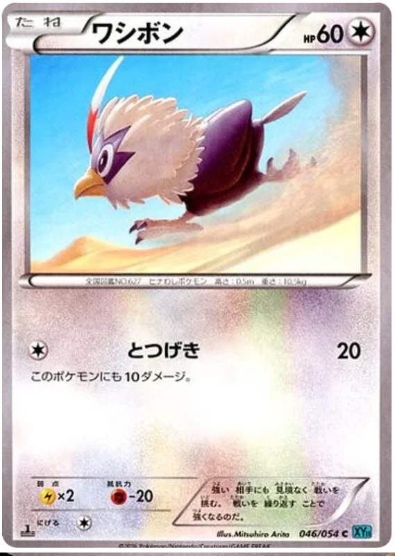 1st Edition 046 Rufflet XY11: Cruel Traitor expansion Japanese Pokémon card
