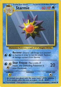 064 Starmie Base Set Unlimited Pokémon card in Excellent Condition