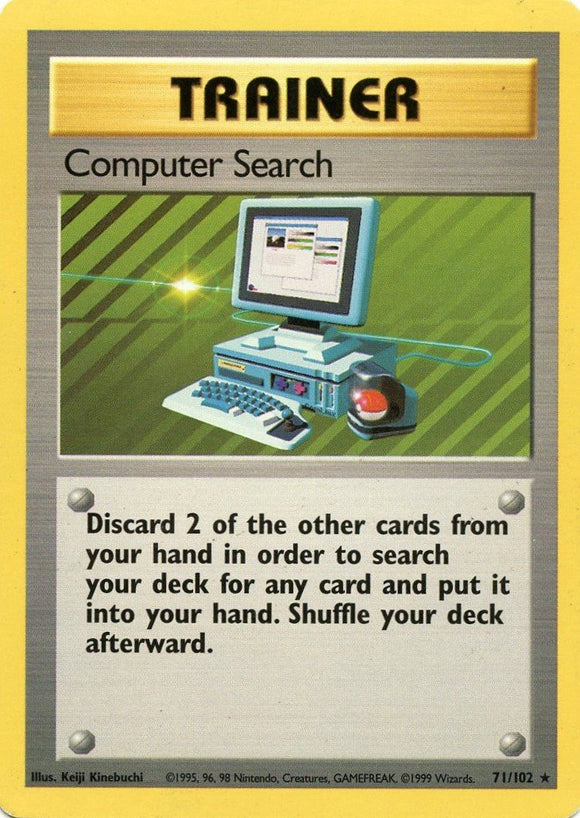 071 Computer Search Base Set Unlimited Pokémon card in Excellent Condition