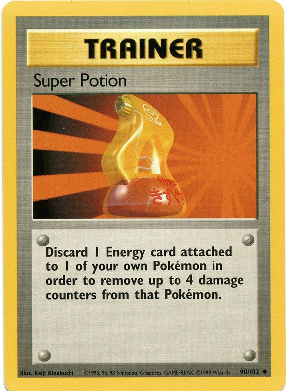 090 Super Potion Base Set Unlimited Pokémon card in Excellent Condition
